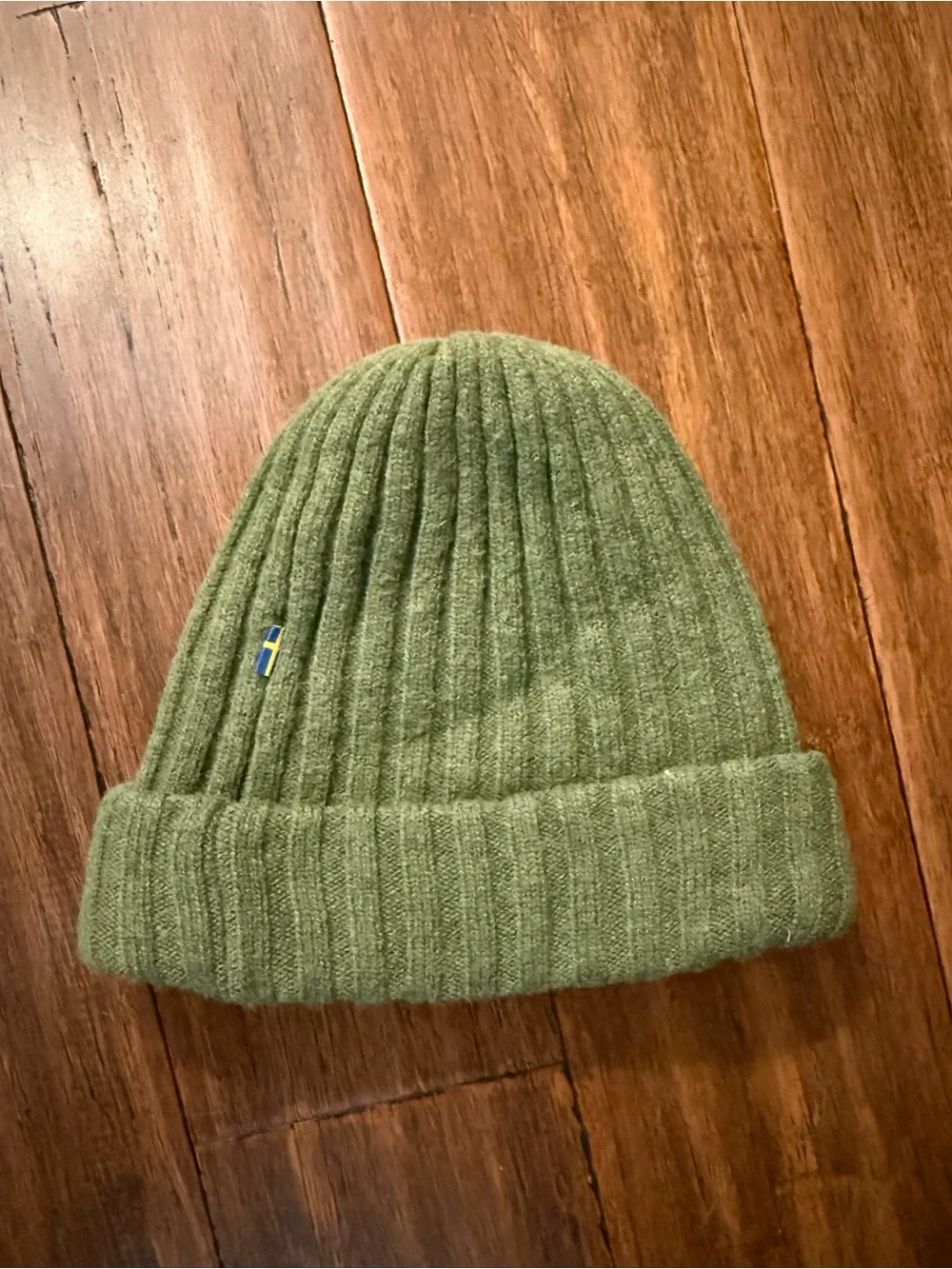 Ribbed Beanie - Olive Green